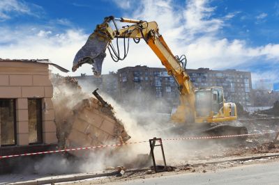 Safety Measures at Demolition Site